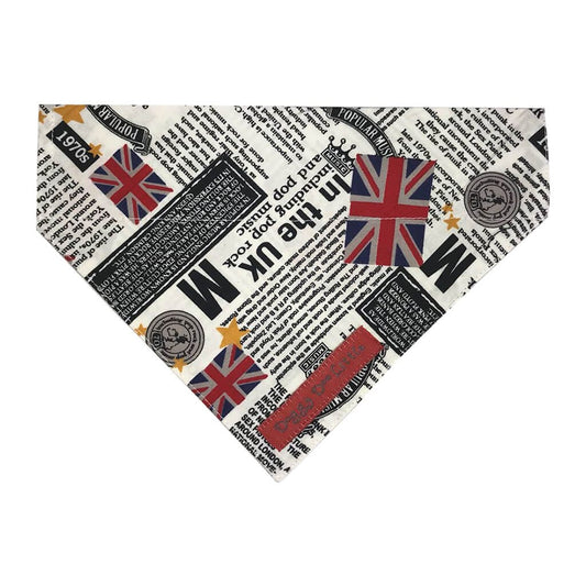 British News Collar Bandana by Doggy Doo Little